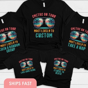 Family Vacation Shirt Most Likely To Birthday Family Cruise Vacation 2025 Custom Matching Shirts for Family Trip Cruise T-Shirt Family Vacay