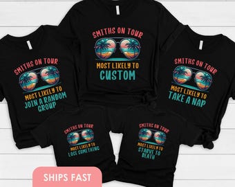 Family Vacation Shirt Most Likely To Birthday Family Cruise Vacation 2025 Custom Matching Shirts for Family Trip Cruise T-Shirt Family Vacay