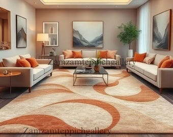 Tapis floral touffeté à la main pour salon, chambre à coucher