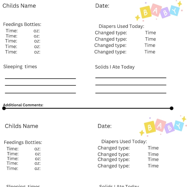 Childcare Daily Report Template at Bethany Bishop blog