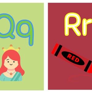 Alphabet Flash Cards, ABC Flash Cards, Abc Worksheet, ABC Practice, A-Z ...