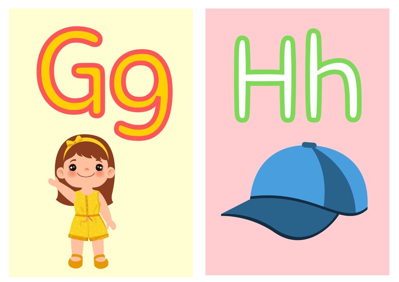 Alphabet Flash Cards, ABC Flash Cards, Abc Worksheet, ABC Practice, AZ