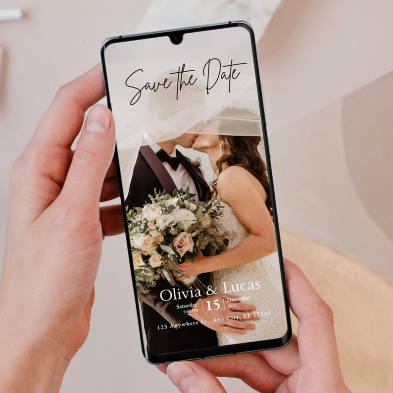 Editable Template, Save the Date Template, Save the Date Digital ...