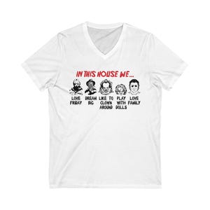 Horror Movie Villains Unisex Tee