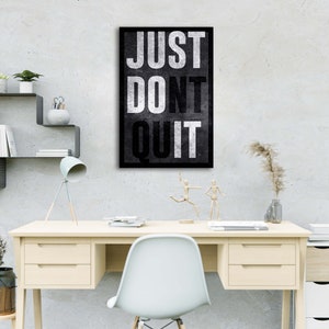 Motiverende canvasprint Just Do IT: moderne muurkunst thuiskantoor