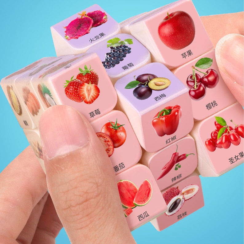Fruit Rubik's Cube, Cartoon Rubik's Cube Toys, Children's Puzzle Rubik
