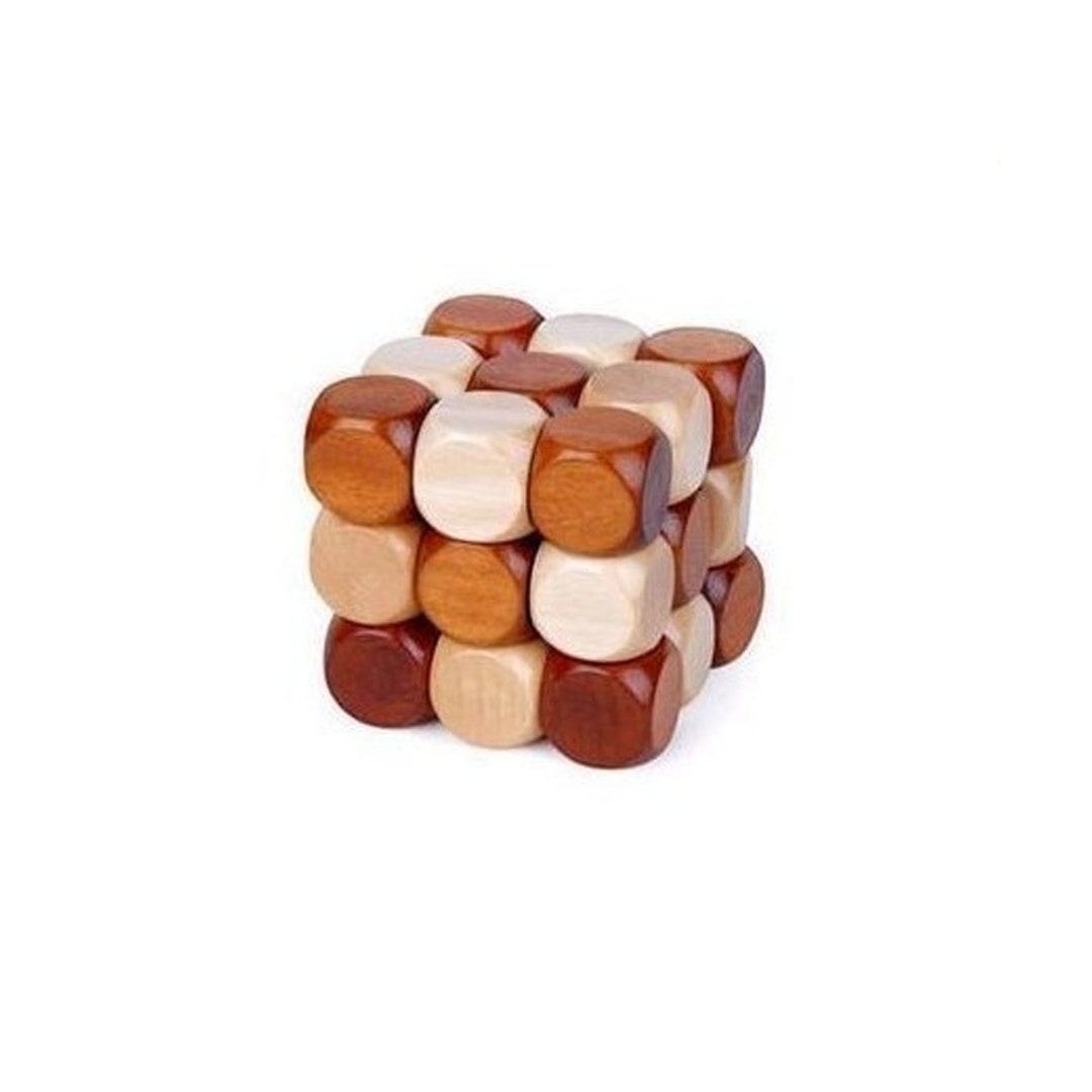 Wooden Rubik's Cube Wooden Toys Dice Rubik's Cube Etsy