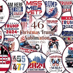 Weihnachten Trump Ornamente Sublimation, Merry Trump Png, Ich werde zu Weihnachten Png zu Hause sein, Weihnachtsmann's Lieblings Präsident Png Trump Präsident Png
