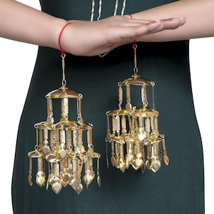 Punjabi Golden Essential Ceremonial Kaleera | Indian Wedding Bridal Kaleera - No Personalization