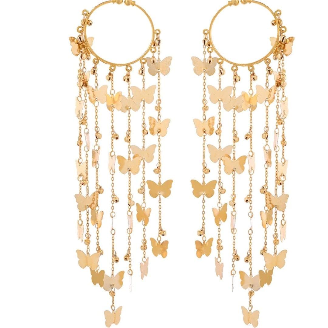 Katrina Kaif Bollywood Inspired Golden Bridal Kaleera With Butterflies | India Wedding Bride Acessory - No Personalization