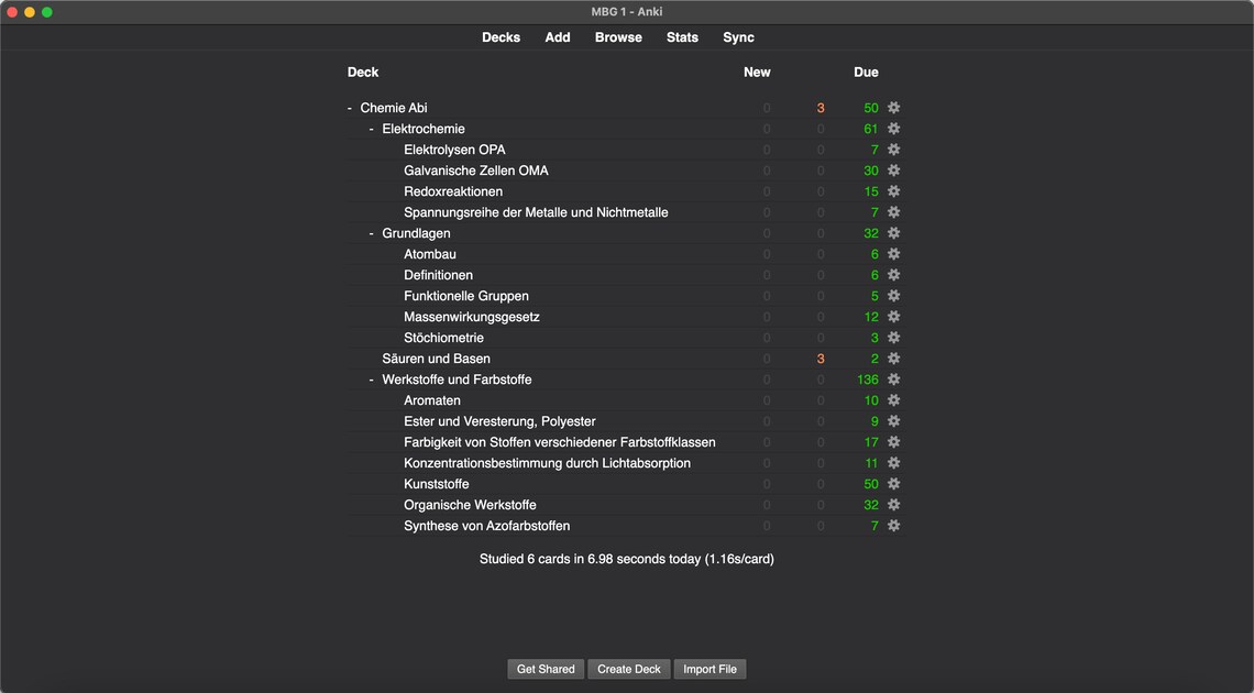 Chemistry LK Anki Flashcards Etsy