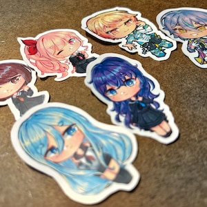 PRSK Chibi Stickers - Nightcord at 25:00 & WonderlandxShowtime