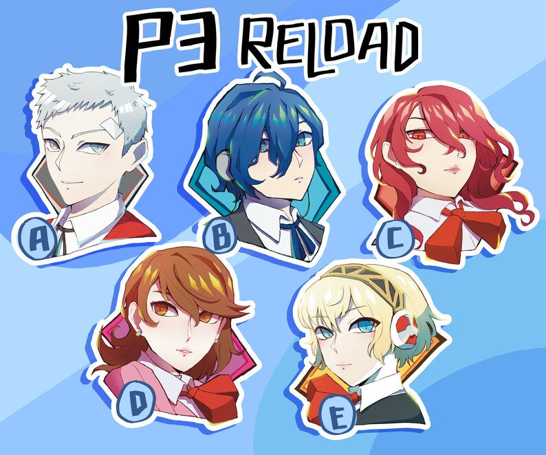 Persona 3 Reload Holo Stickers - Etsy
