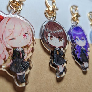 Nightcord at 25:00 PRSK Acrylic Glitter Keychains/Charms