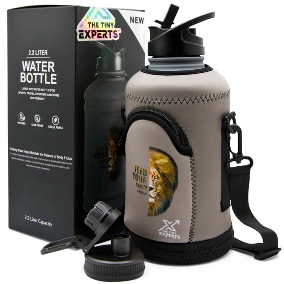 Sports Water Bottle (22 L) Insulated Half Gallon Carry Handle Big