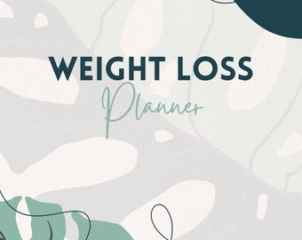 Digital Weight Loss Planner: Fitness, Meal, Habit Tracker (iPad, GoodNotes)