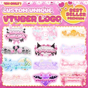 Custom Amazing Chibi Vtuber Logo | Kawaii Logo | Streamer Logo | Cute Logo | GIFTuber Logo | PNGTuber Logo | Chibi Logo