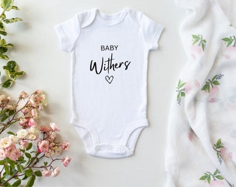 Announce your pregnancy to your friends and family with our personalised 100% cotton baby bodysuits by Cara Simone Creactions.