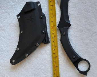 Moderne Karambit acier inoxydable K10 Kydex gaine en plastique de camping en plein air chasse