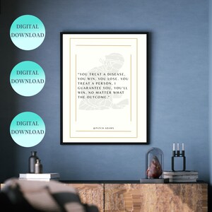 Patch Adams Zitat Druck: Inspirierendes Doktor Geschenk (Digitaler Download)