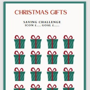 Christmas Gift Saving Tracker
