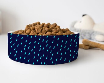 Rain Pet Bowl – Fall Dog Bowl – Pattern Pet Food Bowl