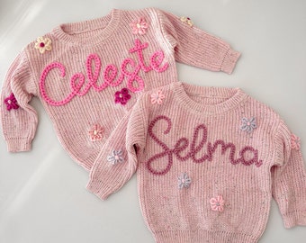 Name sweater,Custom design, High quality Birthday jumper,Personalised sweater,Birthday outfit, Name jumper, Baby and toddler sweater