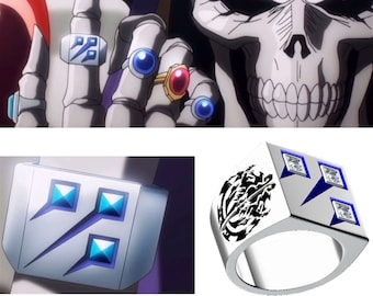 Anime OVERLORD Shooting Star Cosplay Ring YGGDRASIL Ainz Ooal Gown Momonga Unisex Rings Jewelry Prop Accessories Gift , Anime Cosplay