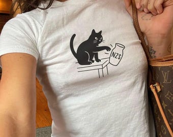 Fck AFD Shirt, FCK NZS Tshirt, fuck nazis Cropped T-Shirt, Cropped Baby Tshirt,90s Look,Soft Girl Aesthetic