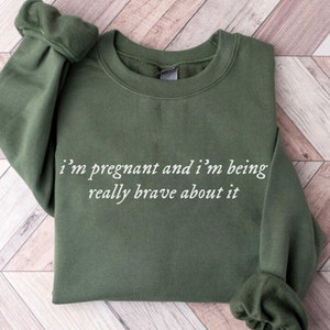 Pregnancy Sweatshirt, Maternity Jumper, New Mum Pregnancy Sweatshirt, Twin Mom Crewneck, Pregnancy Sweater, Gift For New Mom