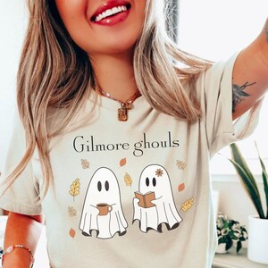Gilmore Ghouls Shirt, Fall Ghost T-Shirt, Autumn Tee,Stars Hollow,Cute Ghosts Reading T-Shirt