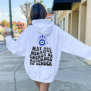Evil Eye Hoodie,Trendy Clothing, Evil Eye Sweatshirt, Oversized Women&#39;s Hoodie, All seeing Eye Shirt,Gifts For Her