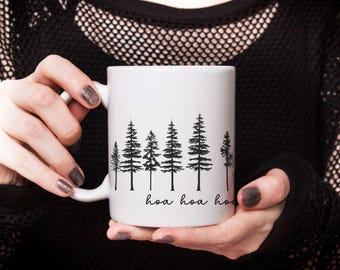 Hoa Hoa Season Mug, Autumn Fall Ceramic Coffe Mug,Hoa Hoa Tea Cup, Gift for Book Lover