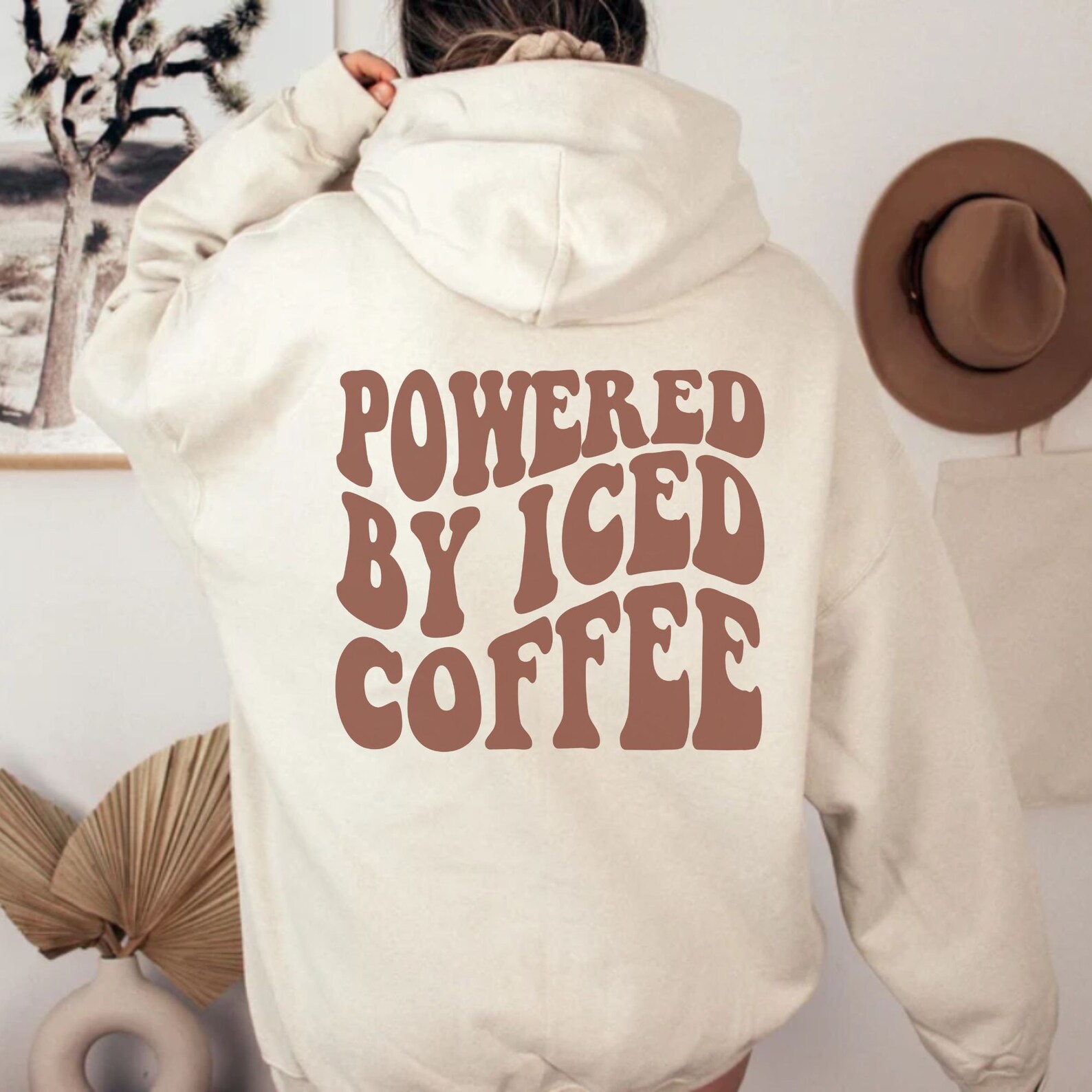 Iced Coffee Hoodie Powered by Iced Coffee Iced Coffee Lover - Etsy