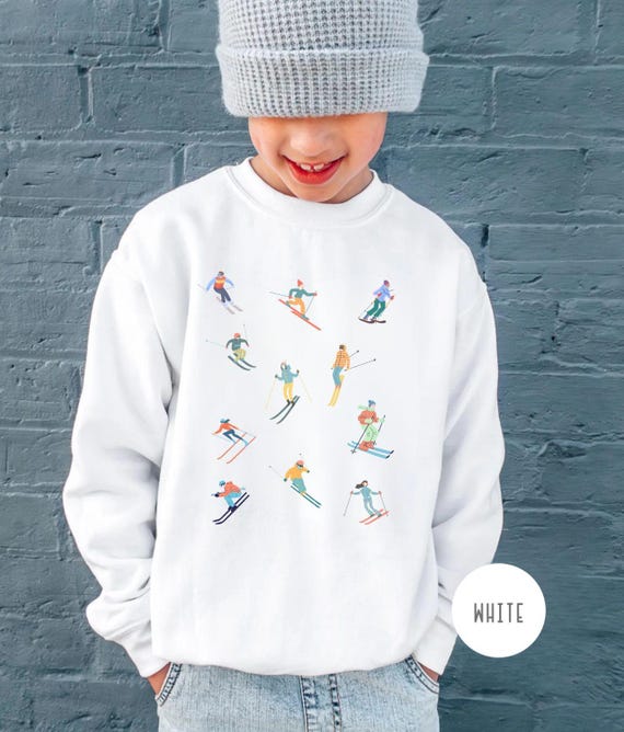 Ski Youth Crewneck, Kids Ski Sweatshirt, Kids Snowboard Sweater,Ski Sweatshirt,Ski Weekend Trip