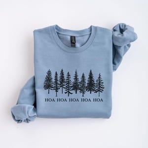 Sweat-shirt de saison Hoa Hoa Hoa Hoa Hoa, Col rond Nature, Col rond Hoa Hoa Stone Blue