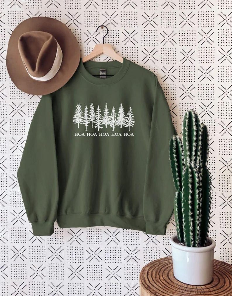Sweat-shirt de saison Hoa Hoa Hoa Hoa Hoa, Col rond Nature, Col rond Hoa Hoa Military Green