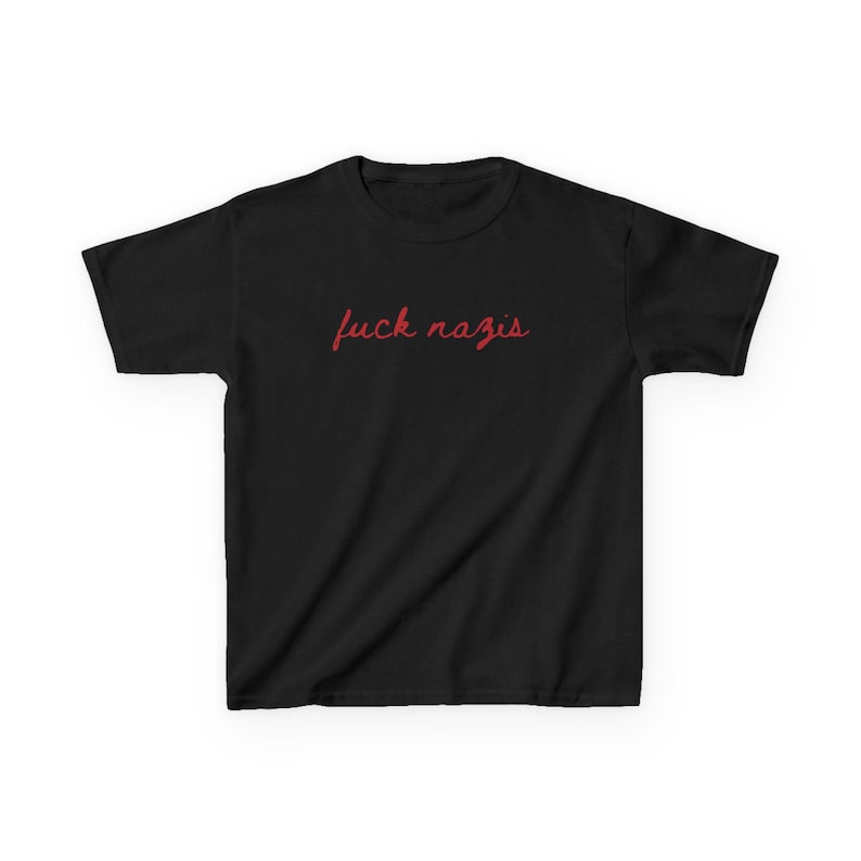 Fck AFD Shirt, FCK NZS Tshirt, fuck nazis Cropped T-Shirt, Cropped Baby Tshirt,90s Look,Soft Girl Aesthetic 画像 4