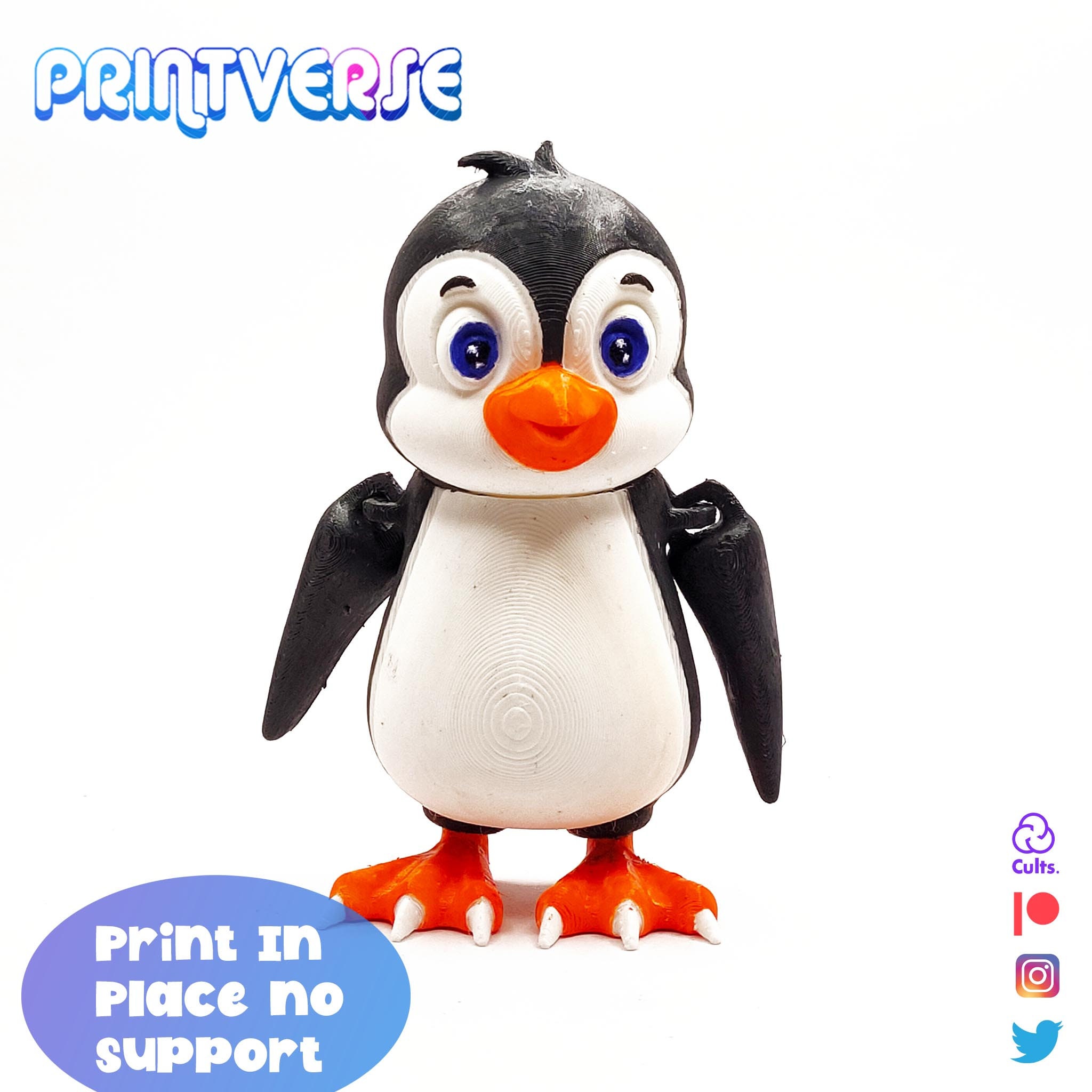 STL file Emperor penguin・3D print model to download・Cults