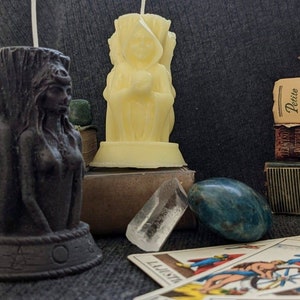 Hecate, the triple goddess, candle
