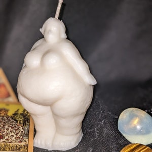 Venus pillar candle vegan soy candle