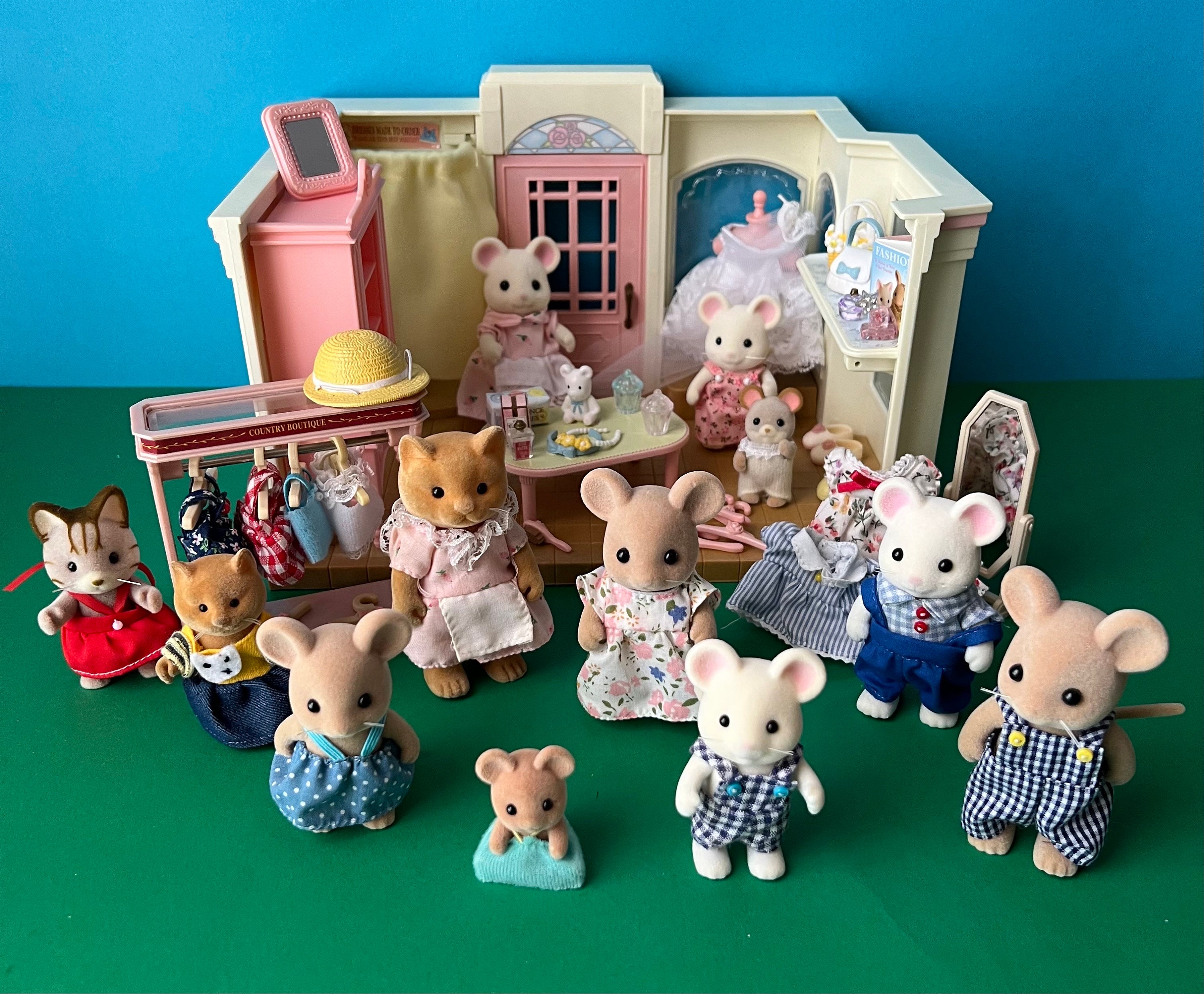 Lot 2 écureuil sylvanian avec berceau - Sylvanian Families