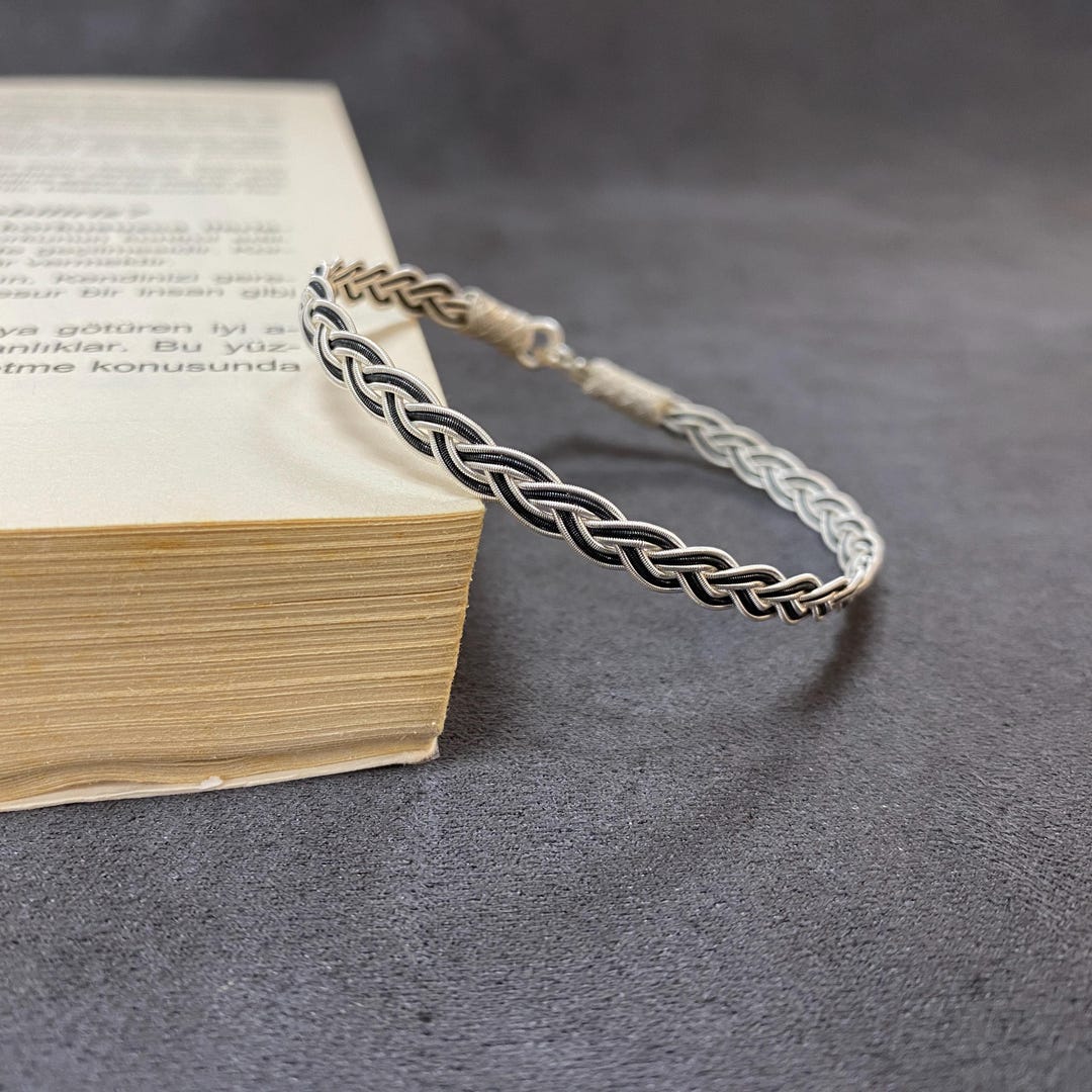 Handwoven Sterling Silver Sami Bracelet, Twisted Turkish Jewelry ...