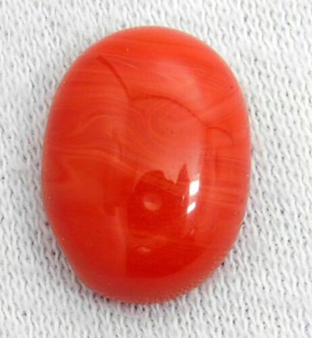 Natural Coral Gemstone,oval Cut Loose Gemstone,13.50 Carat Coral