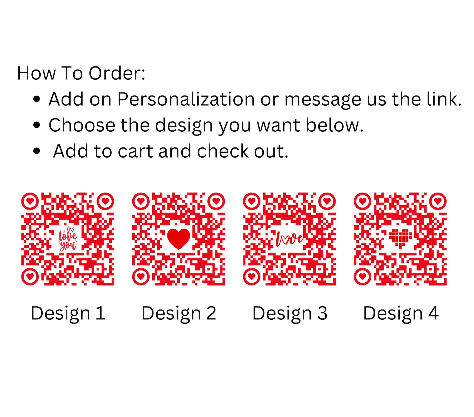 Custom Wedding QR Code: Romantic Love Design (digital Download) - Etsy