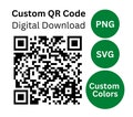 Custom QR Code Download |Website, Small business, Social Media | SVG,PNG | Printable | Within 24 Hours | Downloadable