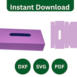 Pacchetto di modelli per scatole di fazzoletti, scatola di fazzoletti svg, modello per scatola di fazzoletti, file cricut per scatola di fazzoletti, modello per scatola, scatola regalo, file digitale, svg, pdf