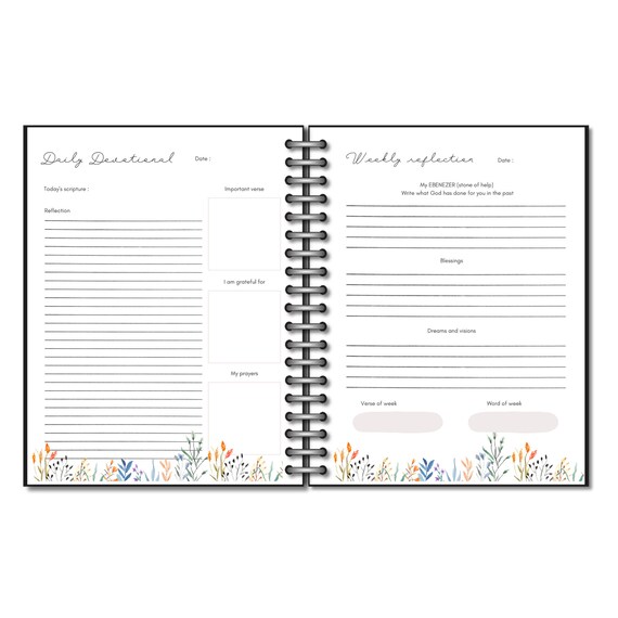 Daily Devotional Journal Printable Template Weekly - Etsy
