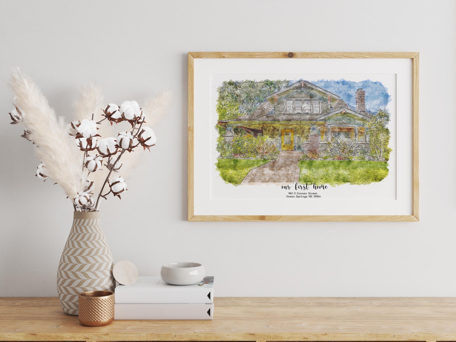 Custom House Portrait Watercolor,watercolor House Painting,personalized ...