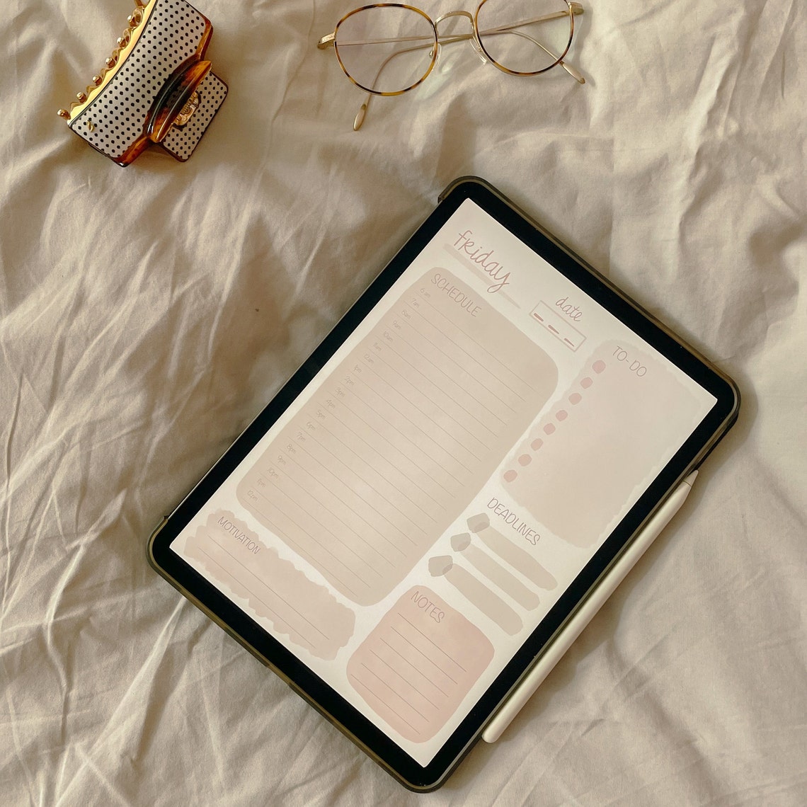 DAILY DIGITAL PLANNER Undated Minimalist Notability Etsy